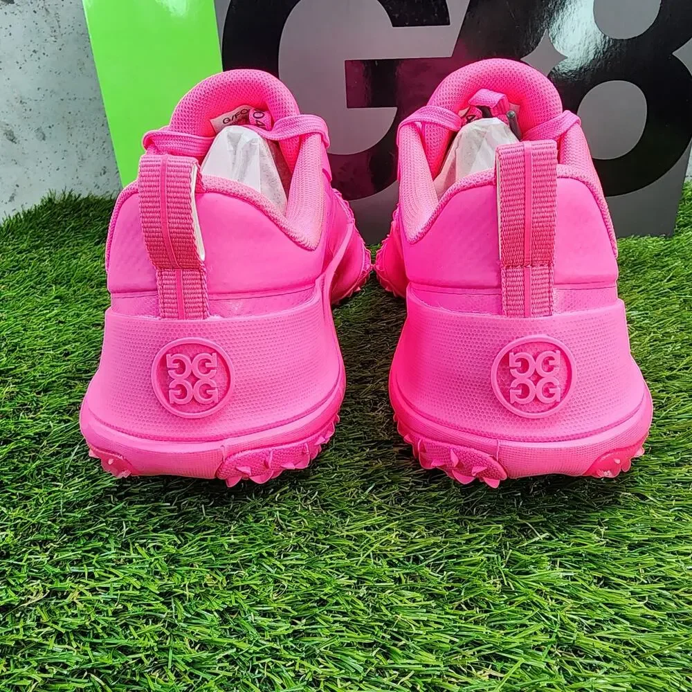 MSRP $250 G/FORE G/18 Knockout Pink Golf Shoes Womens 10.5 White Pink